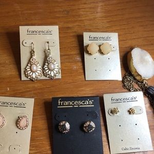 Earrings never worn!! And necklace